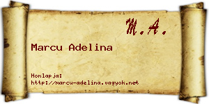 Marcu Adelina névjegykártya